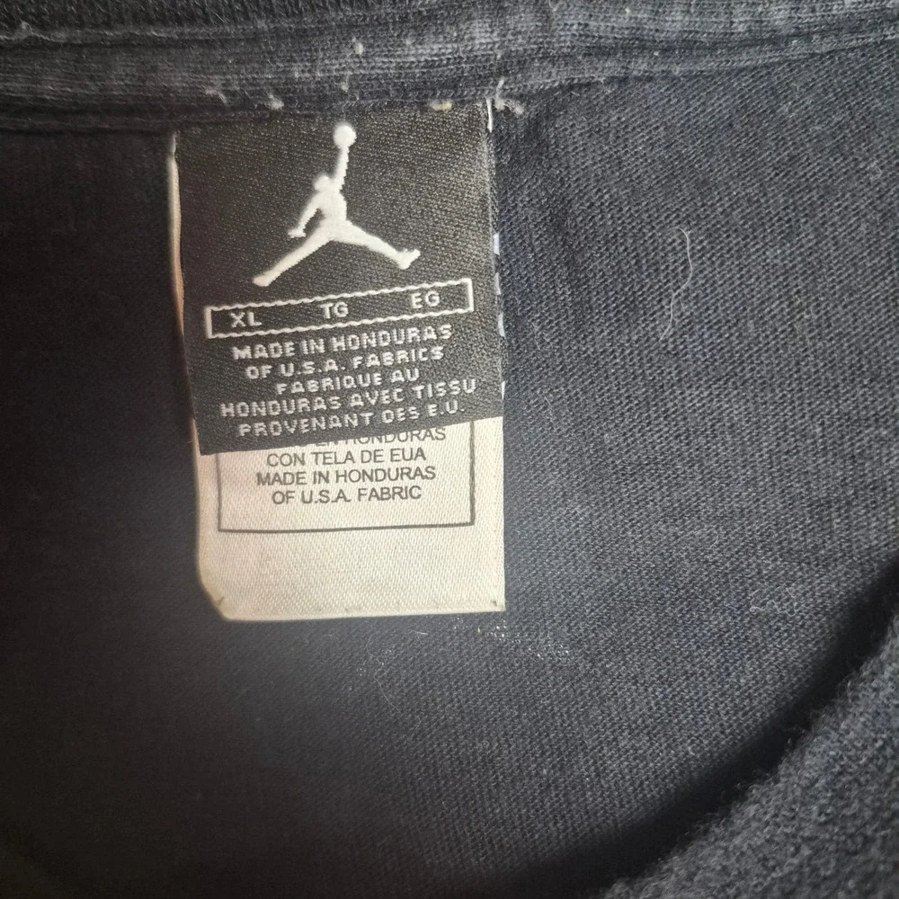 Jordan Mens Black Graphic Sneaker Jumpman Logo T-Shirt XL Vintage Streetwear